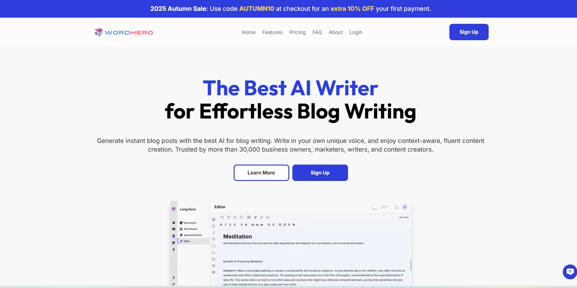 WordHero Affiliate-Programm