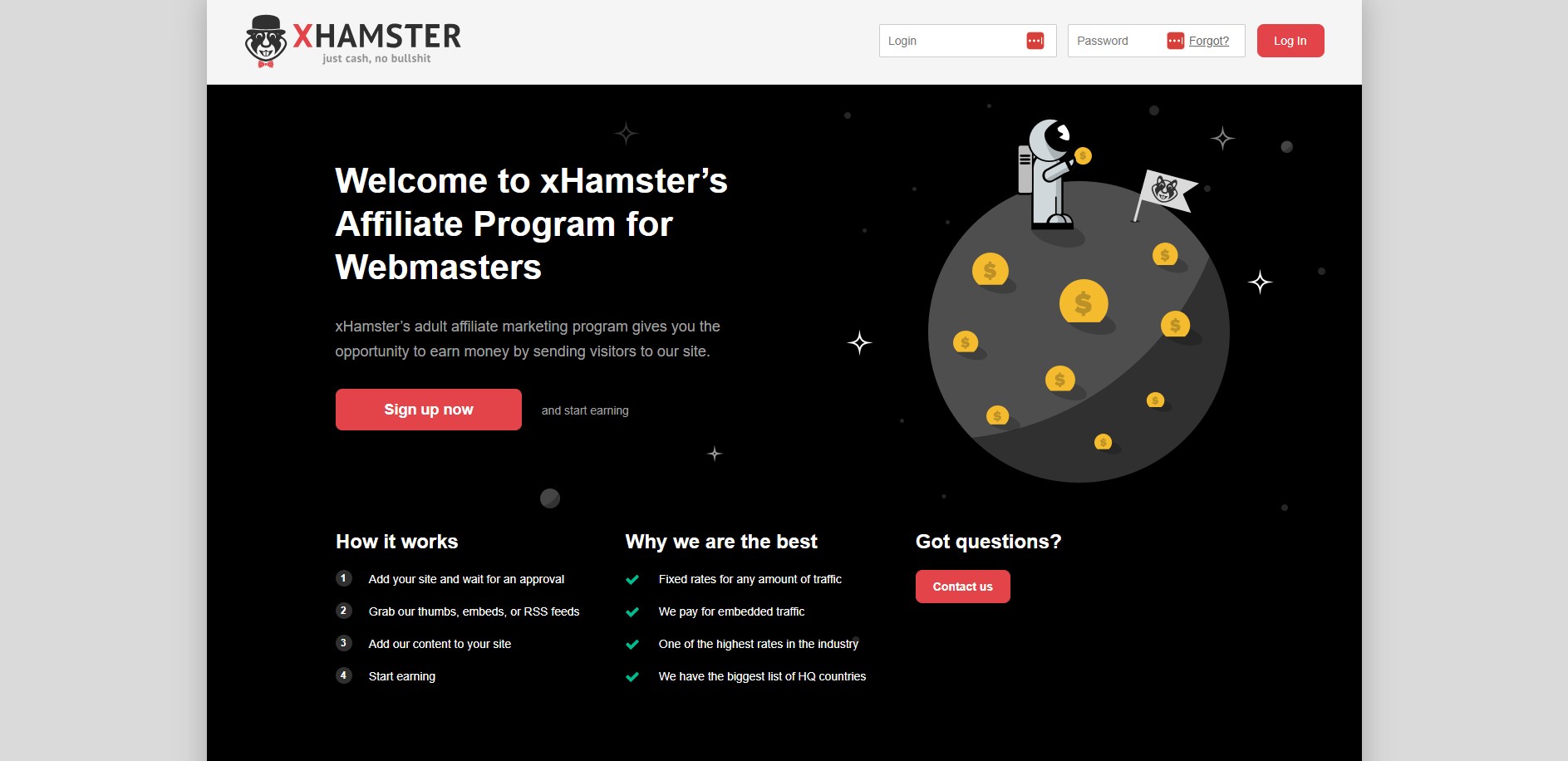 xHamsters Partnerschafts-Affiliate-Programm