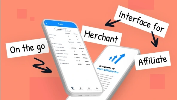Eine Grafik, die den Post Affiliate Pro Homepage-Teaser illustriert.