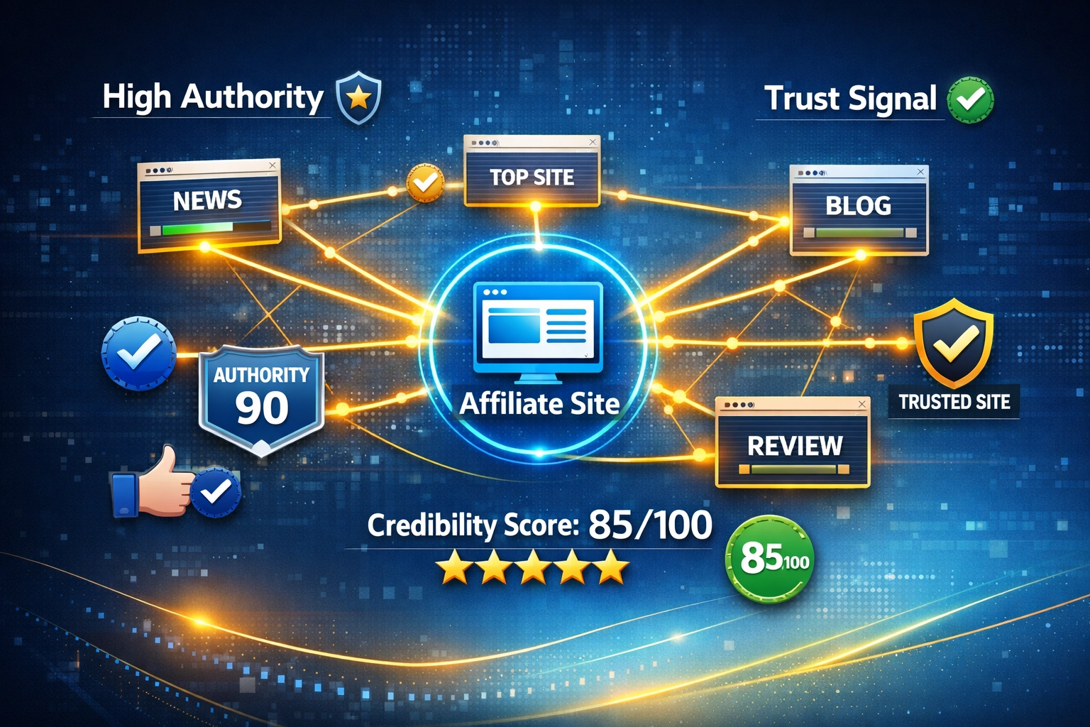 Vertrauens- und Glaubwürdigkeitssignale im digitalen Marketing-Netzwerk
