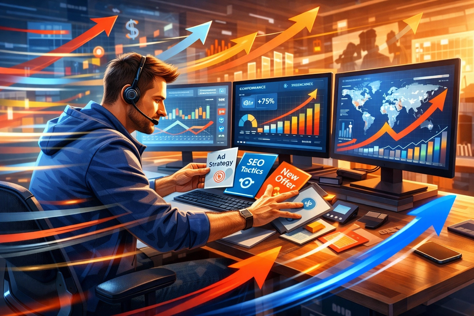 Freiberuflicher Affiliate-Marketer passt sich schnell an Marktveränderungen und Trends an