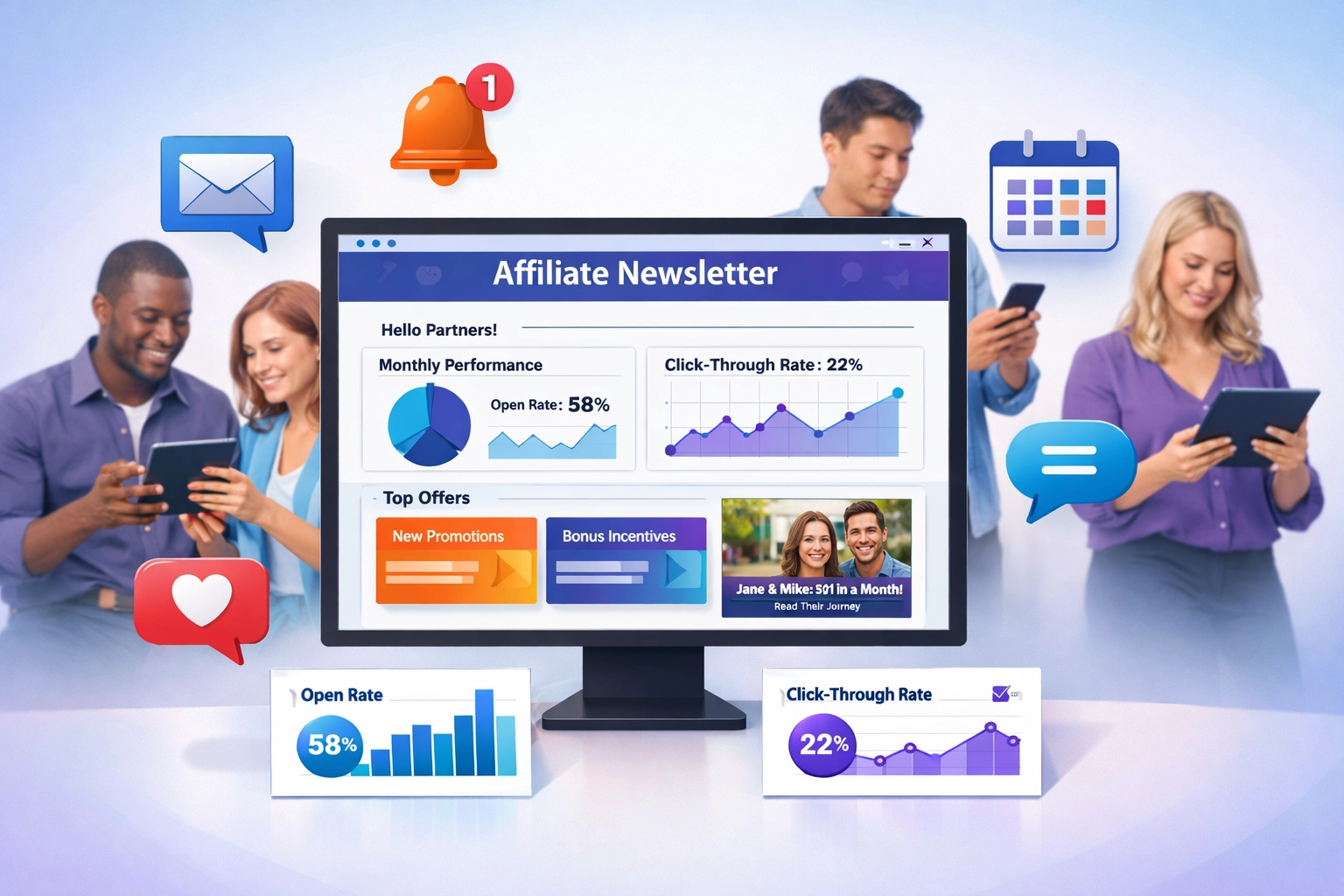Digital newsletter and communication interface