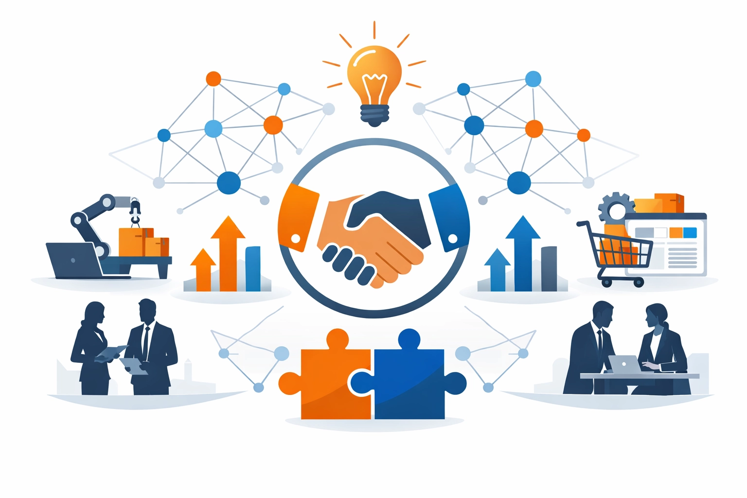 Strategische geschäftliche Zusammenarbeit