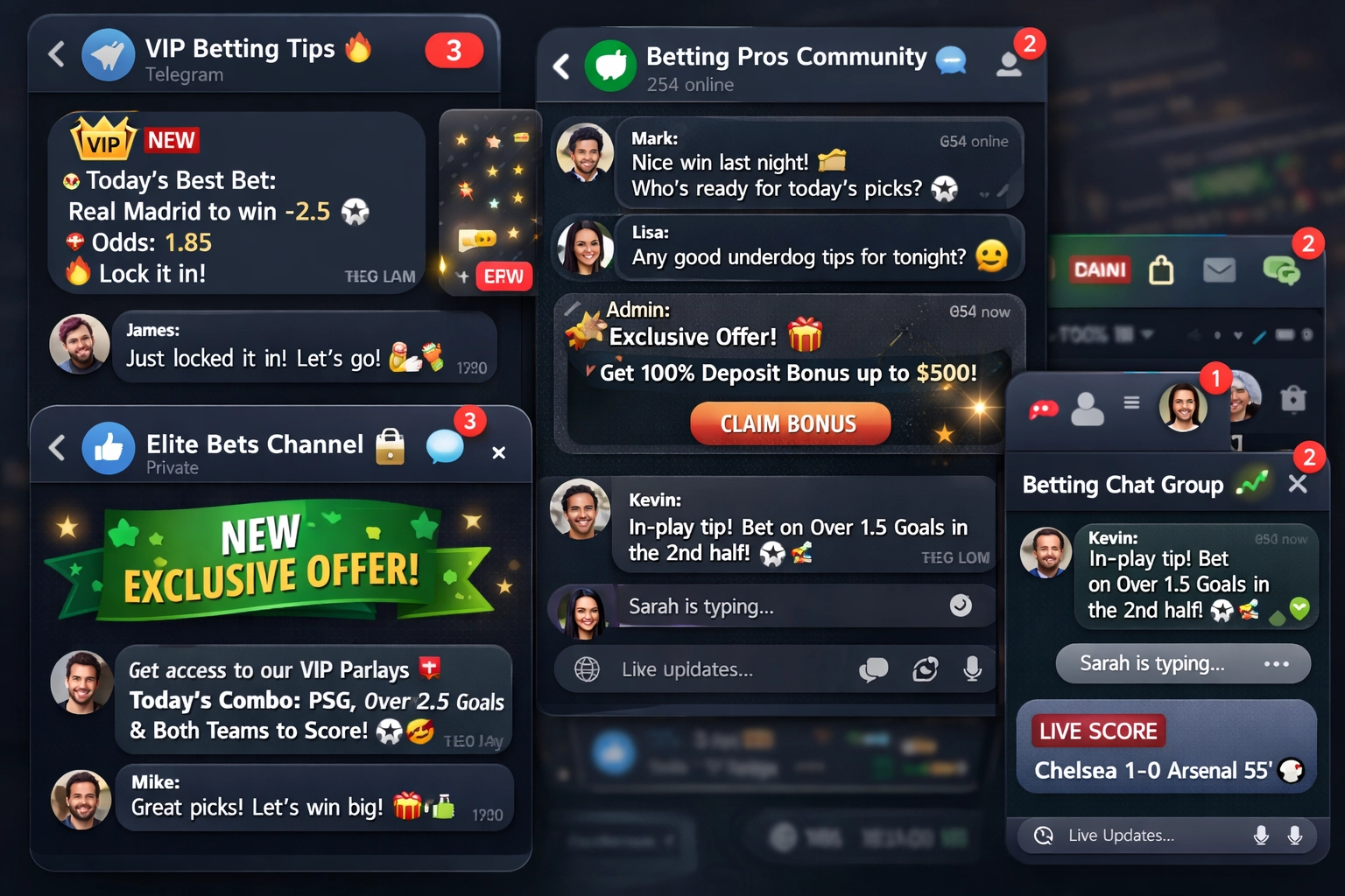 Telegram- und WhatsApp-Wett-Affiliate-Communities