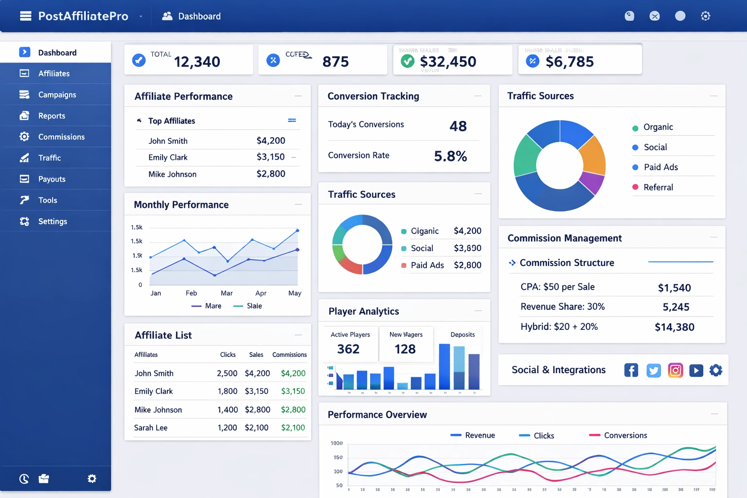 PostAffiliatePro Affiliate-Management-Plattform