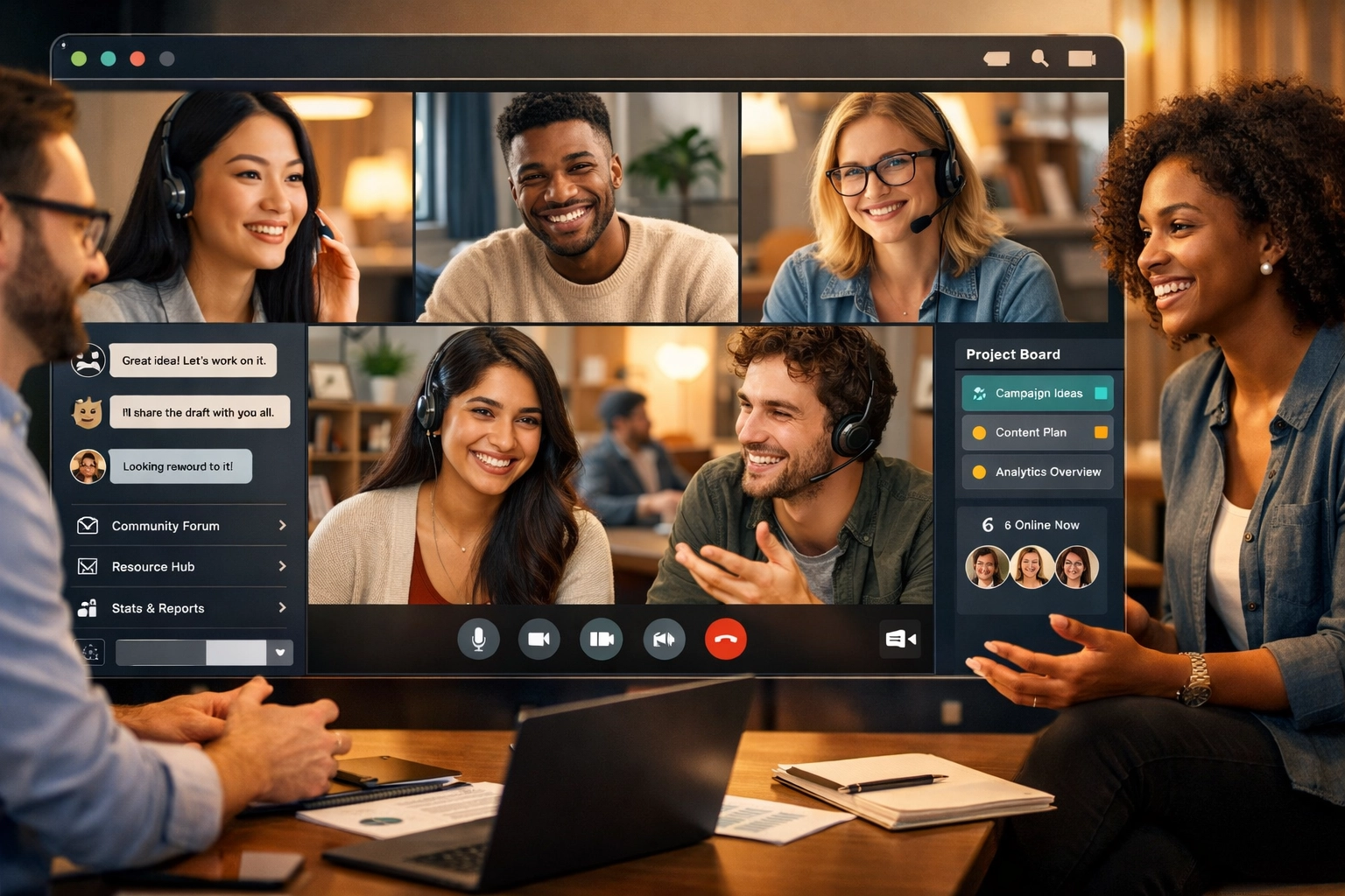 Virtuelle Affiliate-Community und Networking-Plattform mit vielfältiger Zusammenarbeit