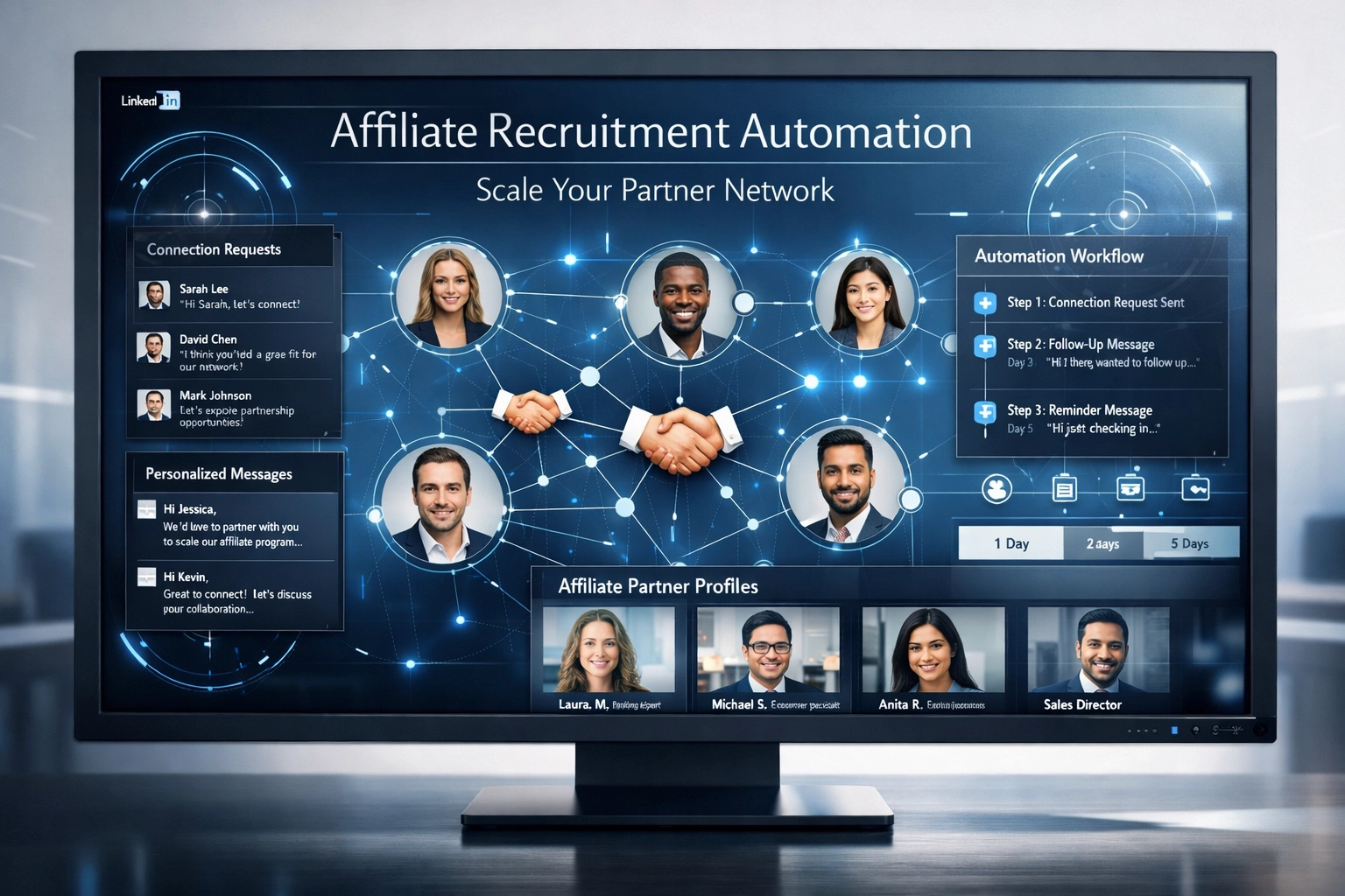 LinkedIn-Tools zur Automatisierung der Affiliate-Rekrutierung