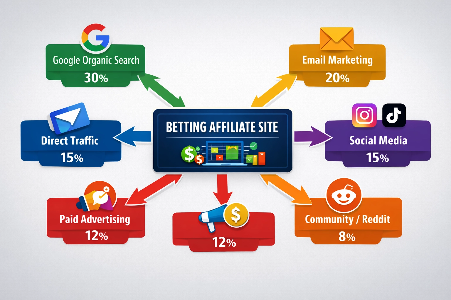 Multi-Channel Affiliate Marketing Strategie-Flowchart