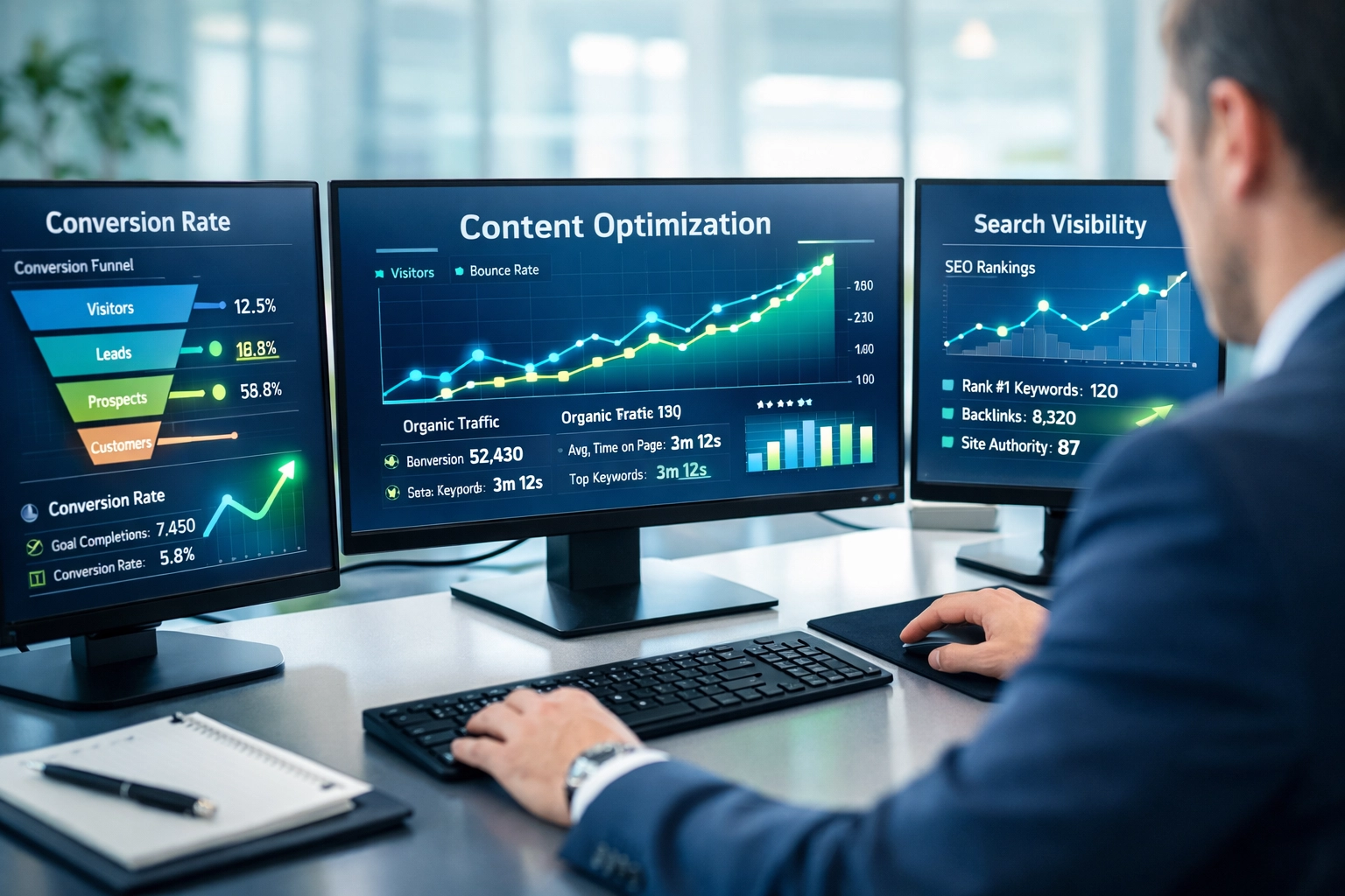 Inhaltsoptimierung: Steigern Sie die Sichtbarkeit, Leads und Conversions Ihres Unternehmens