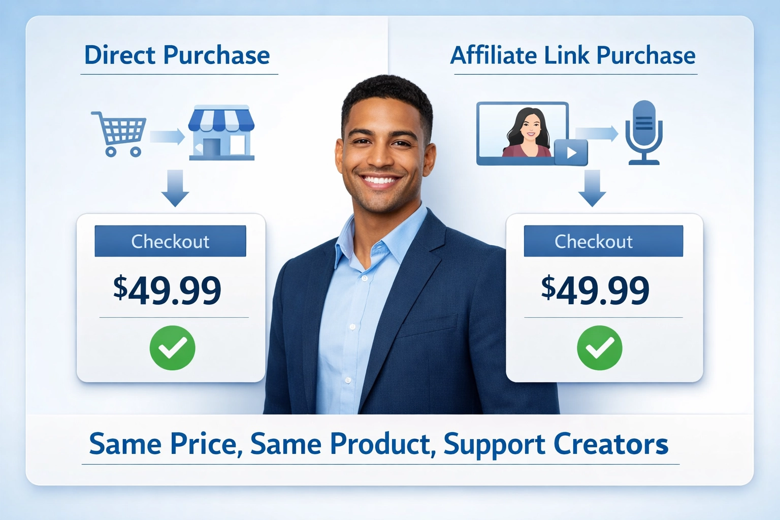 Preisvergleich für Verbraucher zeigt identische Preise bei Direkt- und Affiliate-Kauf