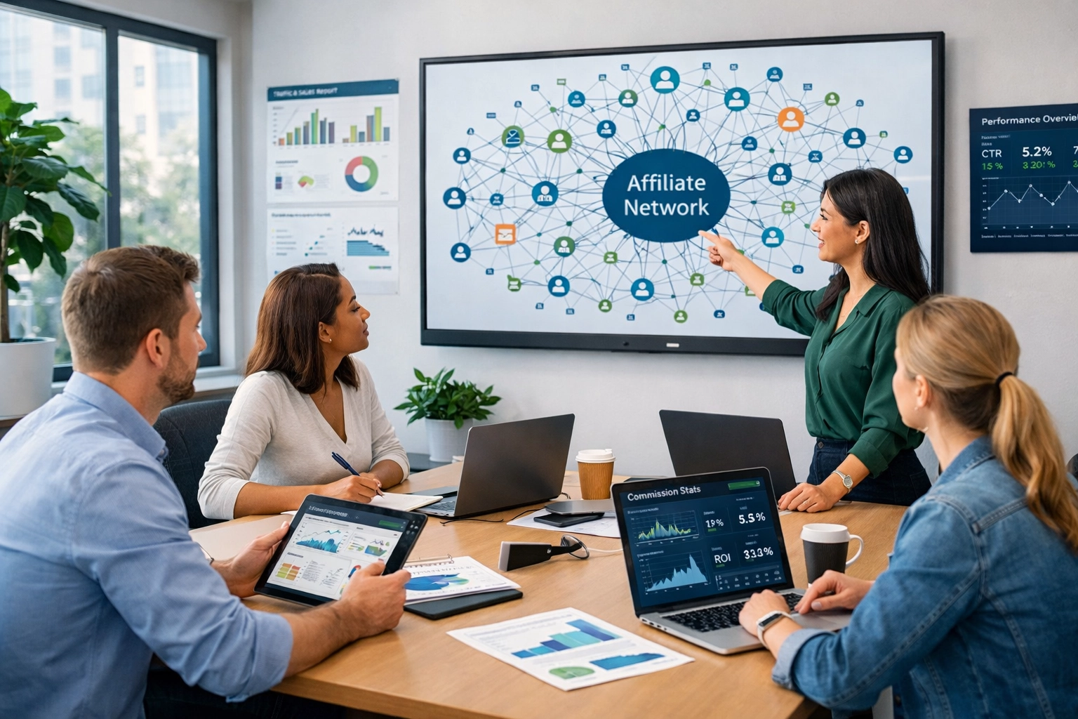 Team managing large affiliate network with automation