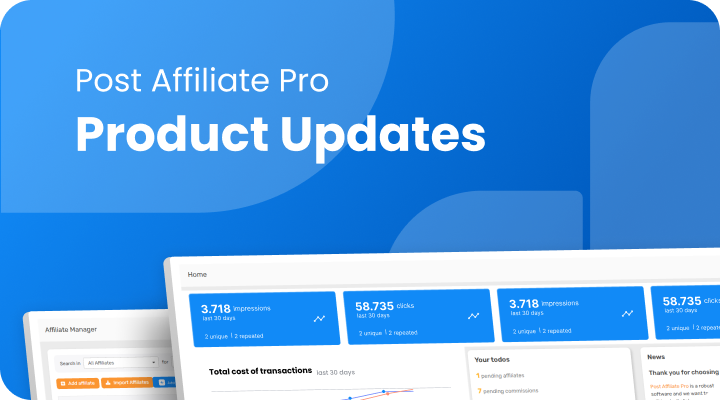 Post Affiliate Pro Produktzusammenfassung: Neue Funktionen zum Start 2026