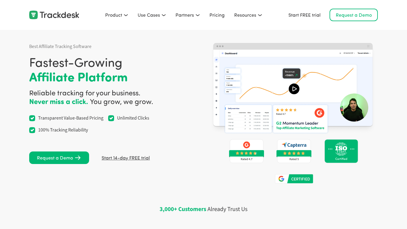Trackdesk Affiliate-Tracking-Software
