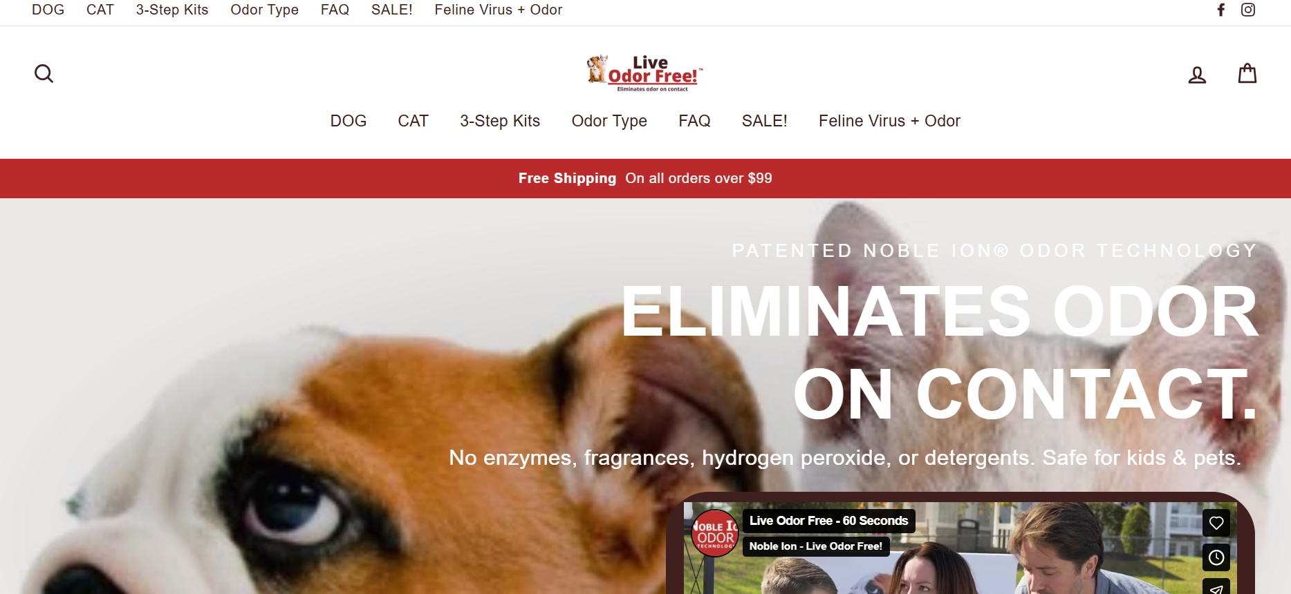 Screenshot der Live Pee Free-Website