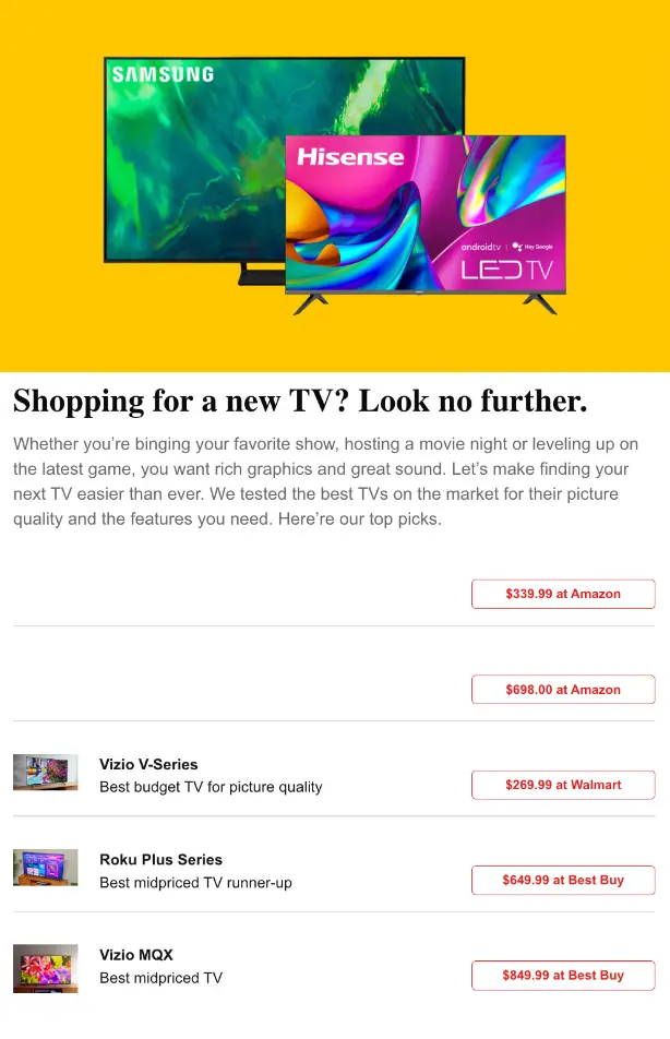 Examples of awesome affiliate campaigns: email, social media, and websites