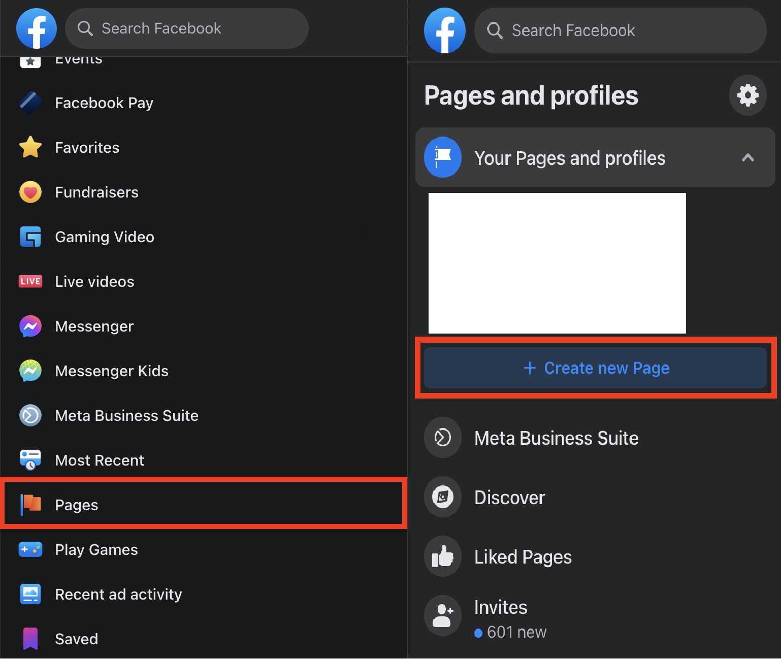 Neue Facebook-Seite erstellen