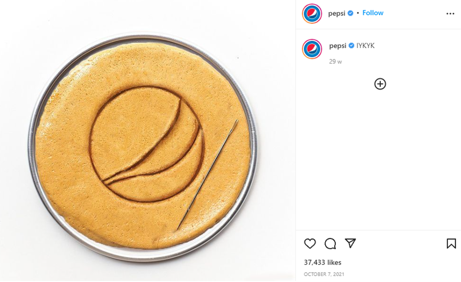 Pepsi Instagram-Post – if you know you know