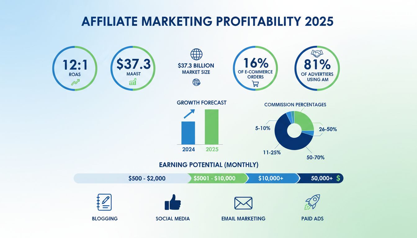 Kennzahlen zur Profitabilität von Affiliate-Marketing und ROI-Statistiken für 2025