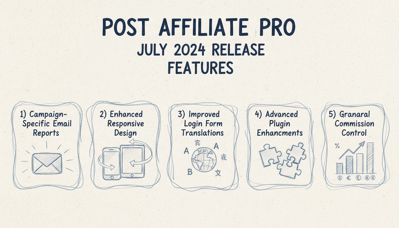 Post Affiliate Pro Juli 2024 Release Features: Kampagnenberichte, Responsives Design, Übersetzungen, Plugin-Verbesserungen, Provisionskontrolle