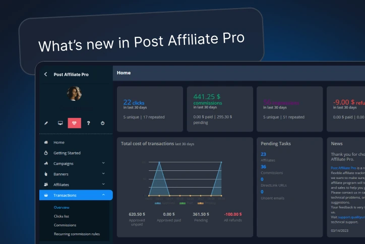 Sehen Sie, was neu ist in Post Affiliate Pro