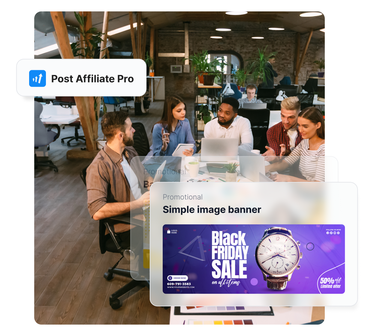 Banner-Manager in Post Affiliate Pro.